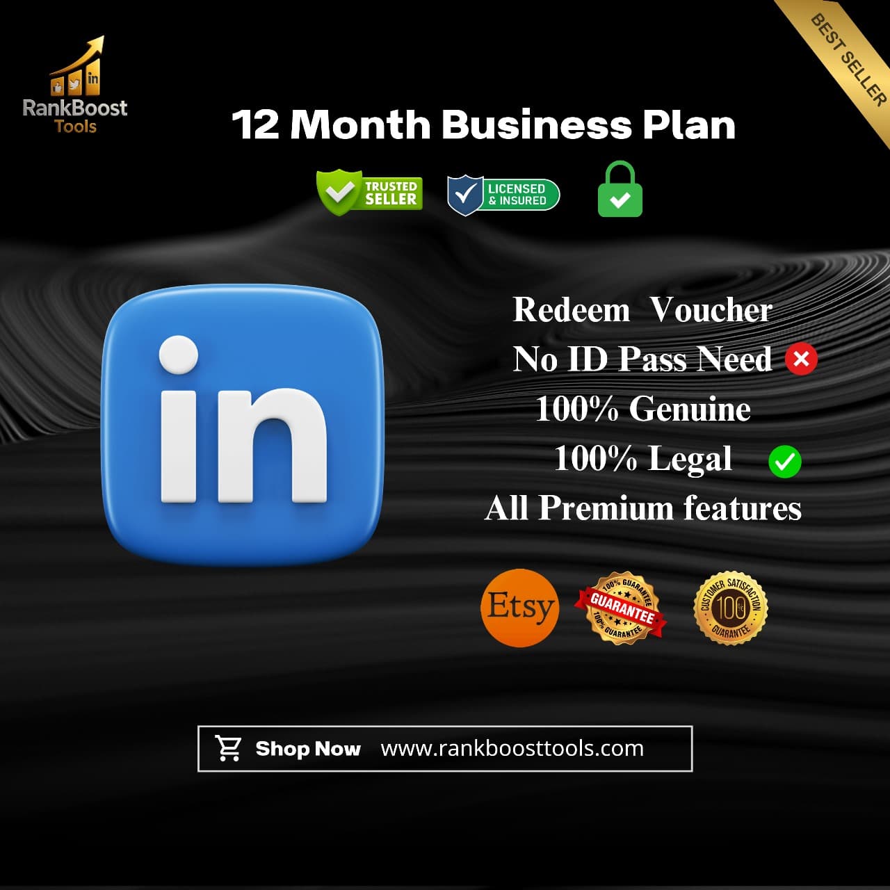 12 Month LinkedIn Premium Business Plan Voucher Redeem | No Card required | Redeem Any User